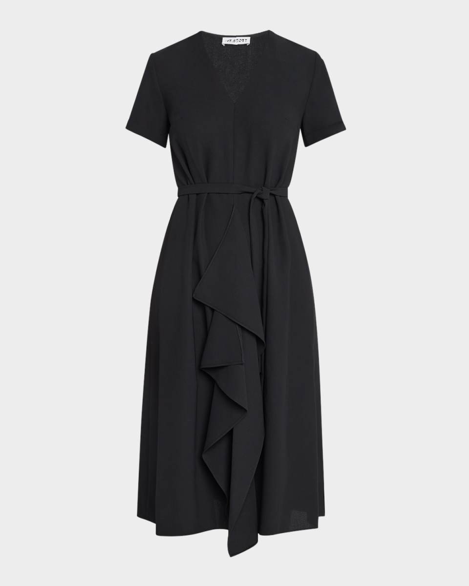 Dylan A-Line Ruffle Midi Dress